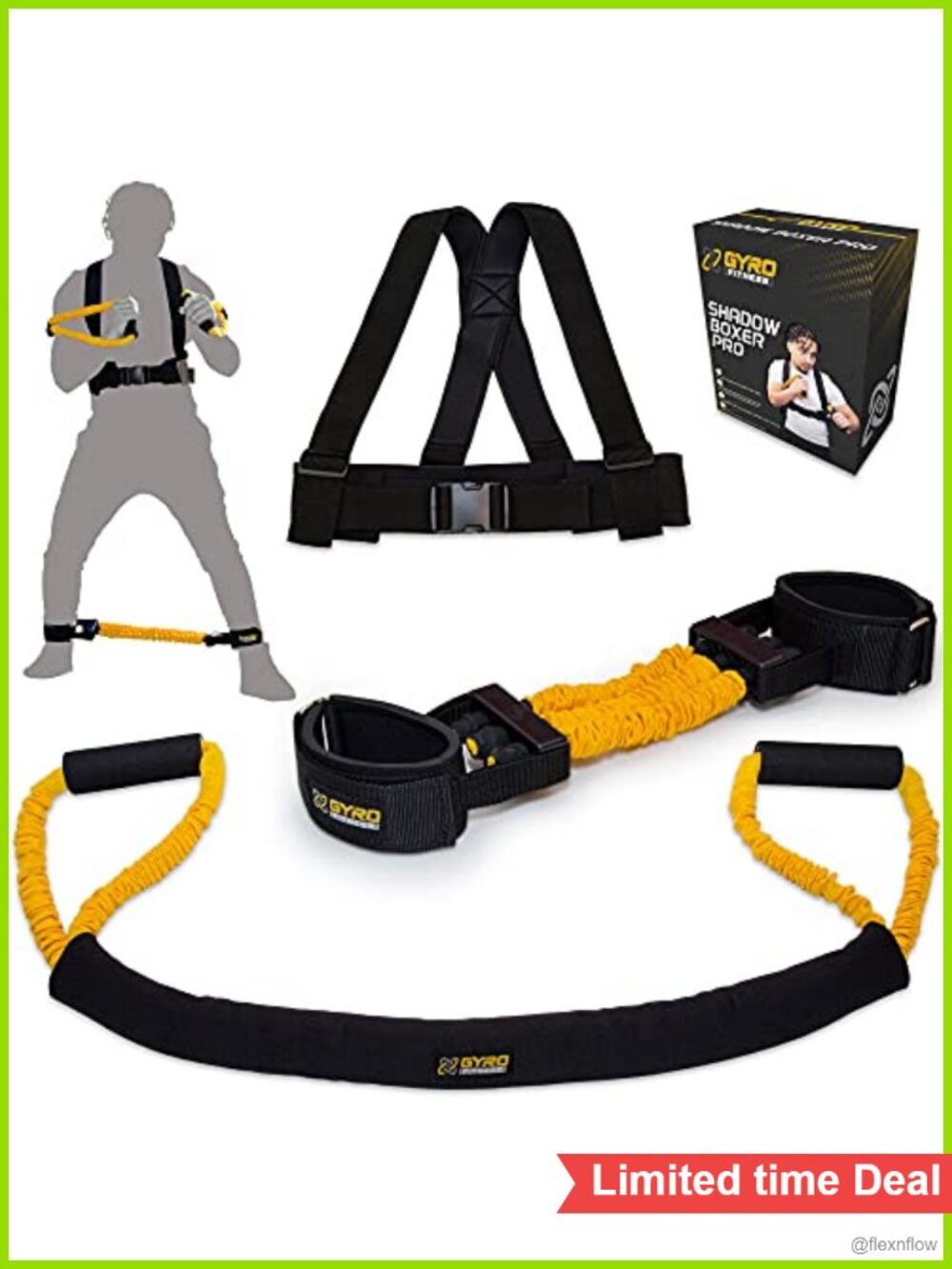 Boxing Resistance Bands Set with Ankle Cuffs Home Workout